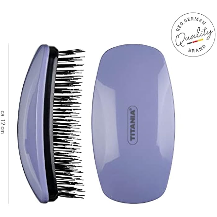 Titania Germany Black & Blue Detangling Hair Brush - Image 2